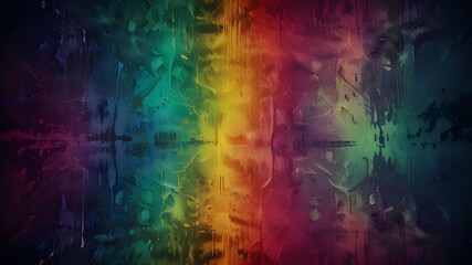 Canvas Print - Abstract colorful grunge material texture motion background Generative AI