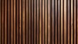 © horizon - Walnut wood slat wall, vertical timber battens, rich brown tones, architectural detail, geometric pattern, parallel lines, textured surface, warm wood grain, modern interior design.