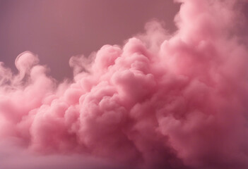 Wall Mural - abstract pink smoke cloud a soft pink cloudy on transparent