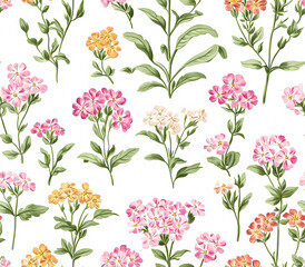 Wall Mural - seamless floral pattern