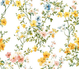 Wall Mural - background with flowers