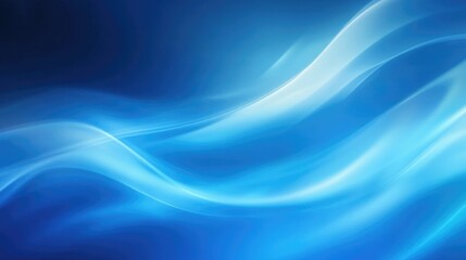 Fototapete - Abstract blue gradient background with smooth transitions, ideal for tech themes