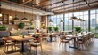 © Collection - Modern and cozy interior design of a restaurant coffee shop hotel in Seoul, Korea