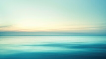 Poster - Smooth gradient background in shades of blue and green, evoking a tranquil and serene atmosphere with minimalistic design.
