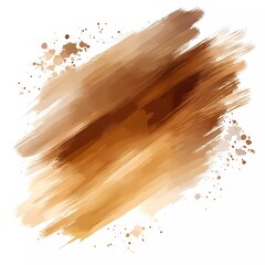 Wall Mural - brown watercolor brush stroke background vector illustration