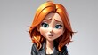 © Hey Creative - Realistic 3D image of an animated girl character looking perplexed. In the expression, there are elements of confusion, worry, anxiety, distrust, and bitterness.
