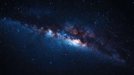 Starry night sky with the Milky Way galaxy, capturing the vastness of the universe.