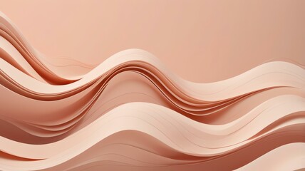 Wall Mural - organic line flow aesthetic background