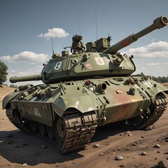 Wall Mural - russian tank t