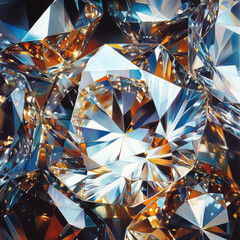 Canvas Print - Diamond Facets.