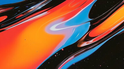 Poster - Abstract Swirling Colors
