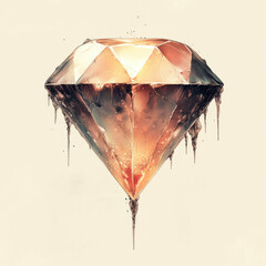 Wall Mural - Melting Diamond.