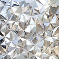 Canvas Print - Silver Facets.