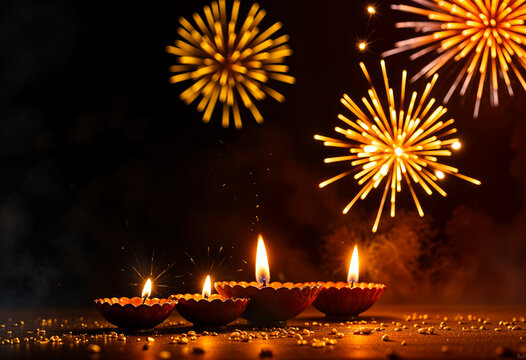 Happy diwali banner design. Deepavali poster design social media post