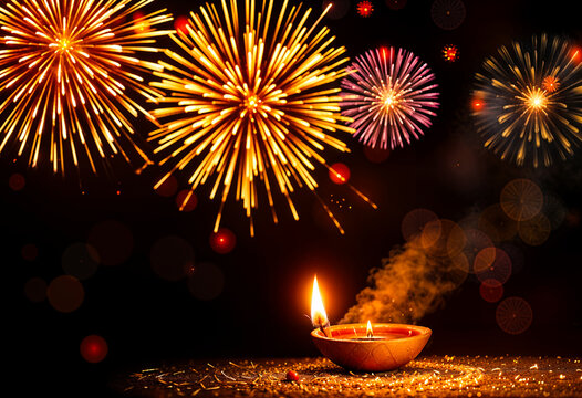 Happy diwali banner design. Deepavali poster design social media post