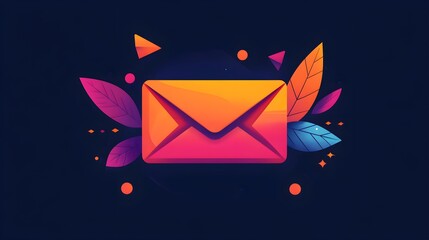 Wall Mural - flat design of a subscription service ad with bold, eye-catching text