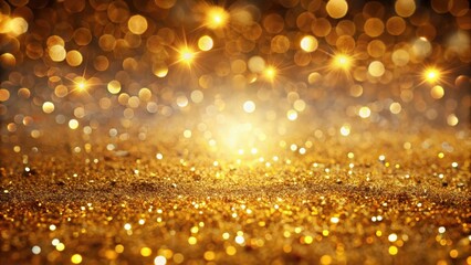 A luxurious and sparkling background filled with shiny gold glitter