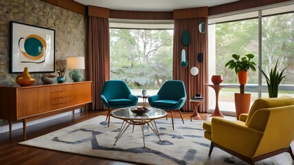 midcentury modern room