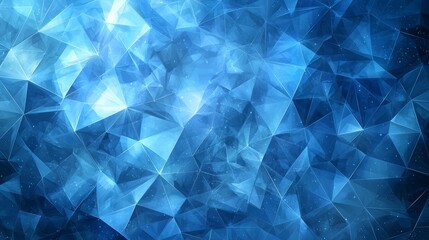 Aufkleber - abstract geometric pattern in shades of blue with a dynamic and vibrant design, perfect for backgrou