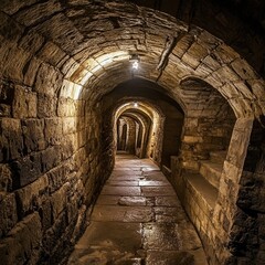 The underground passages of Nottingham Castle, where the legends of secret tunnels and hidden treasures are brought to life.