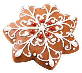 Poster - PNG Gingerbread dessert cookie icing.