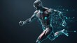 © Stock Avenue - Body conditioning and muscular development demonstration through workout on copy space background