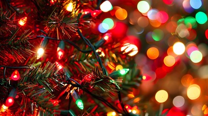 Wall Mural - Christmas_tree_Christmas_lights_christmas_background