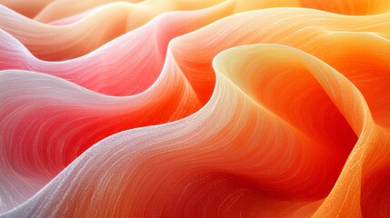 Aufkleber - swirling fabric textures in vibrant shades of red, orange, and white create a dynamic abstract compo