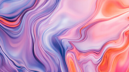 Poster - Abstract swirling colors in pastel hues create a fluid and dynamic visual effect.