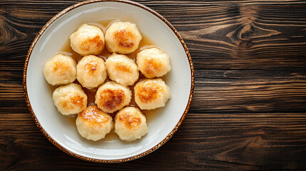 Canvas Print - Savor the comfort of sweet potato gnocchi with a decadent butter and honey sauce