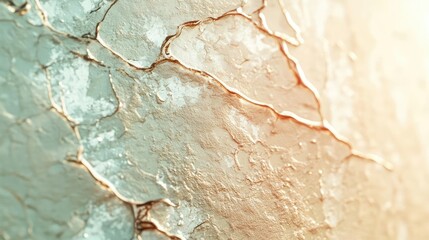 Aufkleber - Detail of cracked paint texture, showcasing rich colors and intricate patterns, perfect for backgrounds or artistic projects.