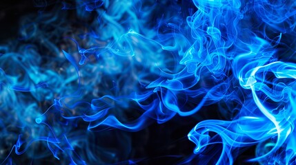 Wall Mural - Free_fire_background_photo_blue_flames