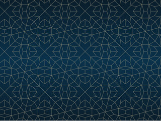 Poster - Islamic background with traditional style arabic. Seamless pattern for card, background, fabric or abstract design. Muslim ornament.