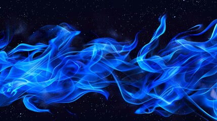 Wall Mural - Free_fire_background_photo_blue_flames