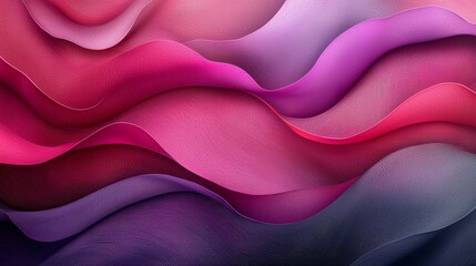 Aufkleber - abstract flowing waves in shades of pink, purple, and gray blending seamlessly in a vibrant artistic