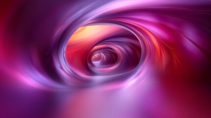 Poster - Abstract swirls of purple and orange hues reminiscent of a vibrant tunnel in motion, captivating the viewer with depth and color