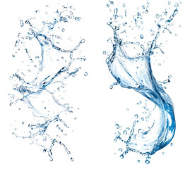 The PNG image shows a splash of water splattering on a white background.