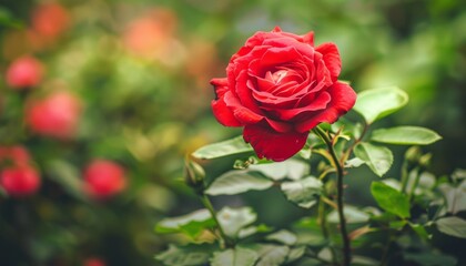 Enchanting Beauty: The Magnificent Red Rose in Closeup