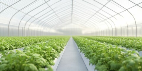 Canvas Print - City-Based Greenhouses Leveraging Innovative Solutions for Sustainable Agriculture