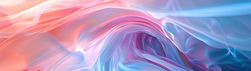Poster - A vibrant swirl of pastel colors creating an abstract background that evokes calmness and creativity, perfect for design projects.