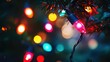 © muhammad - Beautiful Christmas background with Christmas tree lights at night