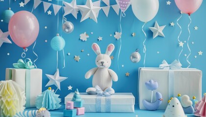 Baby's First Birthday Bash: Adorable Decorations for a Blue-Themed Party