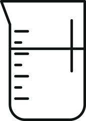 Poster - This icon of a chemical beaker represents the tools used in scientific experiments