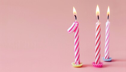 First Birthday Celebration: Igniting the Candle of Life on a Pink Canvas