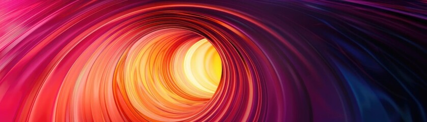 Poster - A vibrant abstract swirl of colors creating a dynamic visual pathway, evoking energy and movement in a stunning gradient.