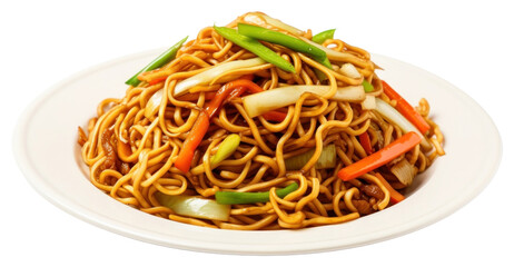 Sticker - PNG Noodle plate food vermicelli.