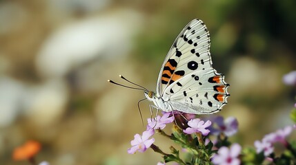 a butterfly named Parnassius apollo,beautiful,flying, --ar 16:9 --style raw --v 6.1 Job ID: 02818ba1-2571-4b1c-a8d2-343b67dca849