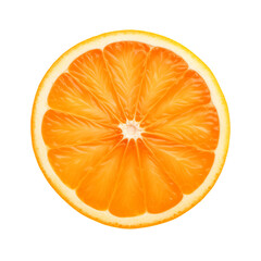 isolated slice of orange