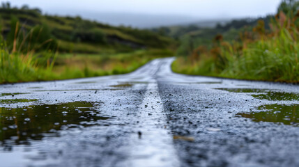 Canvas Print - the road in the mountains