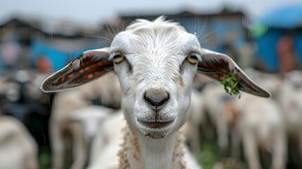 Wall Mural - Goat Kambing Qurban For The Preparation Sacrifi